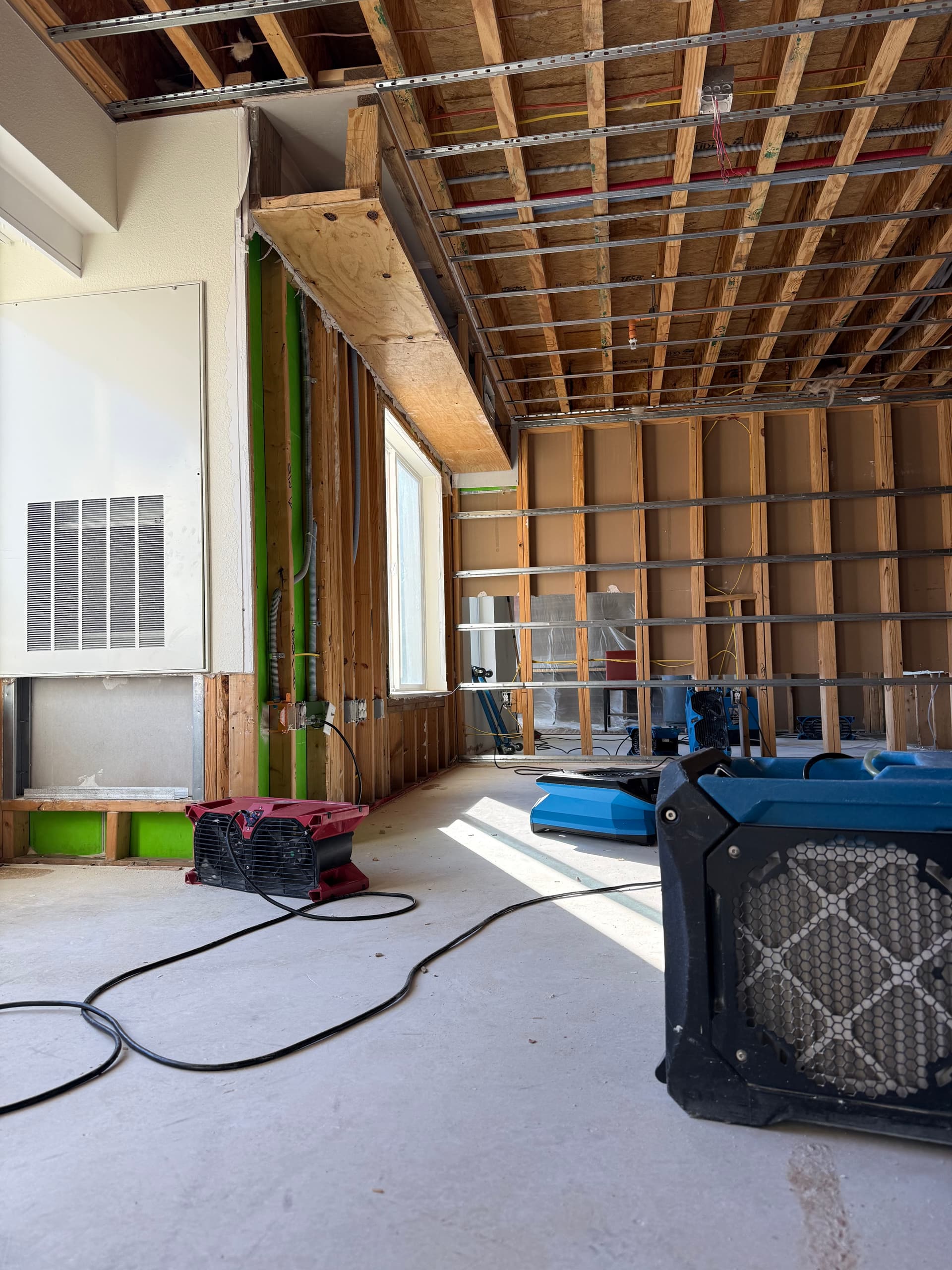 Edmondson Restoration technician performing water extraction in Columbia, SC